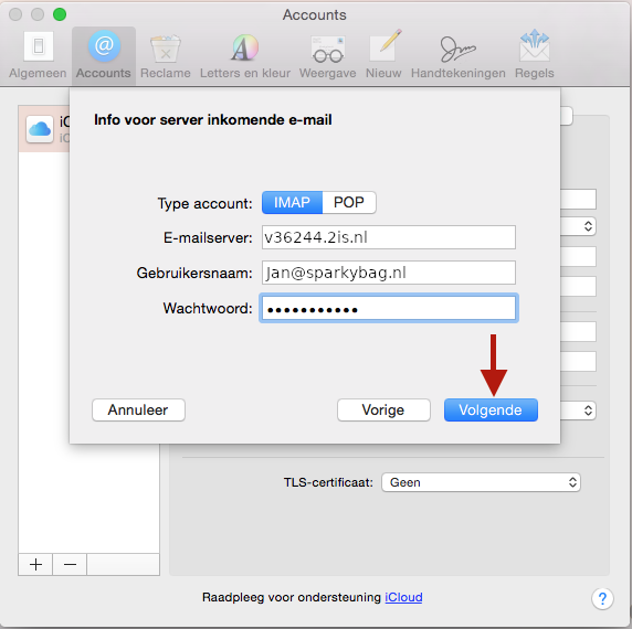 E-mail instellen op MacOS 5