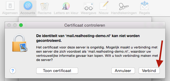 E-mail instellen op MacOS 6